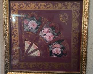 Framed looking fan