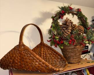 Large log basket, Over sized Christmas basket