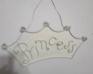 Princess Metal Sign