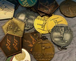 Variety of Vintage USSR Olympic Medals 