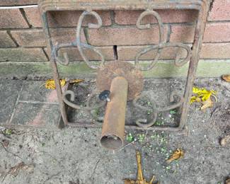 Iron table base