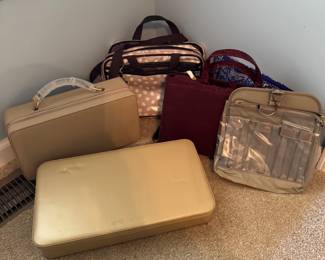 A variety of make-up & jewelry bags 