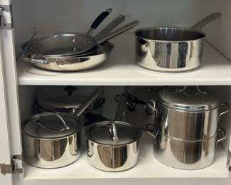 stainless steel pots & pans
