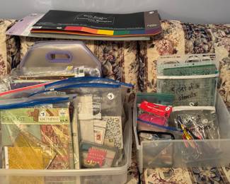 A variety of scrapbooking & craft supplies