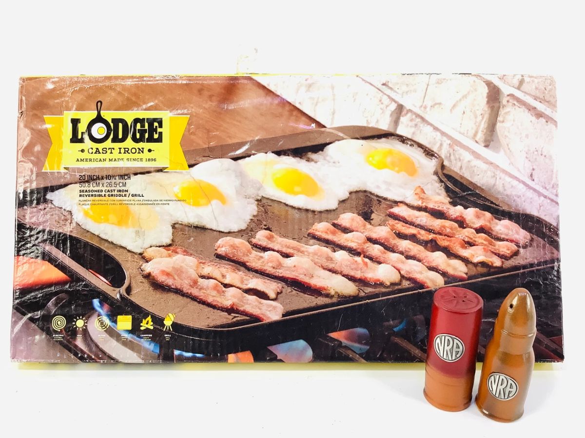 Cast Iron Griddle & NRA Shakers
