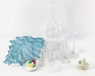 Gorham Lotus Crystal Vase & More
