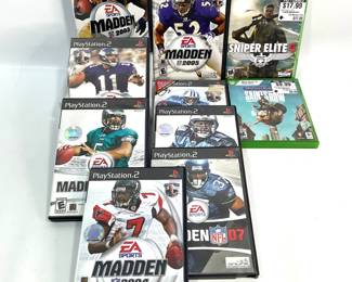 Playstation 2 Madden Games plus XBox Games