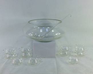 Glass Punch Bowl