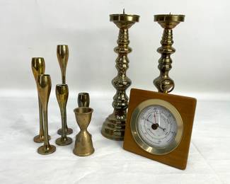 Brass Candlesticks, Barometer