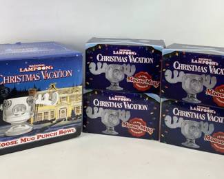 National Lampoon's Christmas Vacation Moose Mug Punch Bowl and Mugs
