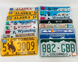 Vintage License Plates