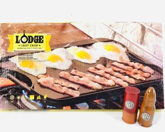 Cast Iron Griddle & NRA Shakers