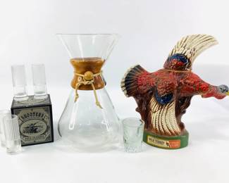 Chemex Pour Over Coffee Maker, Wild Turkey Decanter & More