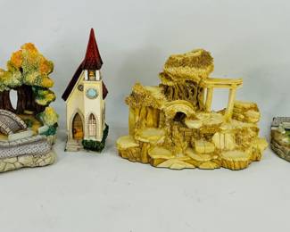 Goebel Miniatures: 'The Empress' Garden,' 'Bavarian Country School,' 'Bavarian Church' & Goebel Miniatures 'Along KinderWay