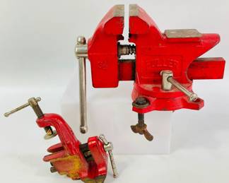 Vintage Clamp-On Bench Vises