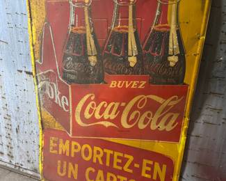 1930's French Coke Sign, very large