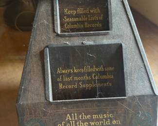 Columbia records advertising counter top display