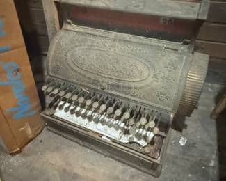 Original cash register from the soda fountain