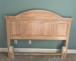 Oak Queen Headboard and frame $300
