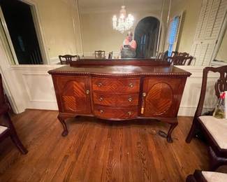 Mahogany Chippendale buffet $800