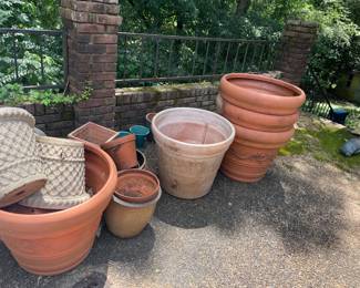 Large selection of outdoor planters 