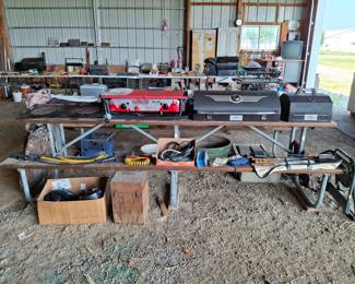 More Camp Stoves and Grills and 1 of 3 Heavy Duty Picnic Tables!