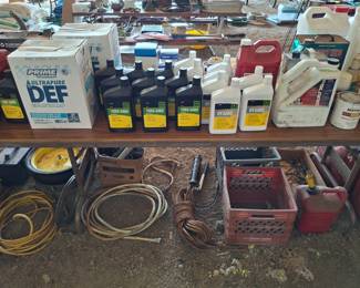 Lots of New Motor Oil, Transmission Fluid, Antifreeze and Chemicals for Your Vehicle!