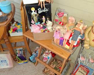 Variety of Barbies and Barbie Cases! Many Barbies Clothes and Accessories too!