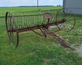 Antique Hay Rake! Great Yard Ornament! Nice Condition for its Age!