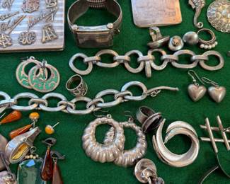 Lots of sterling and well travelled pieves