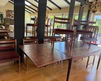 Made in Denmark MCM dining table and chairs set