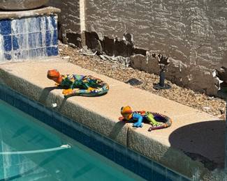 Various fun Arizona Desert Yard pieces.
