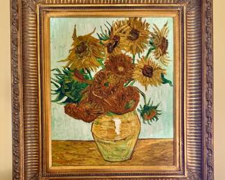 "Sunflowers" Replica Van Gogh Artwork