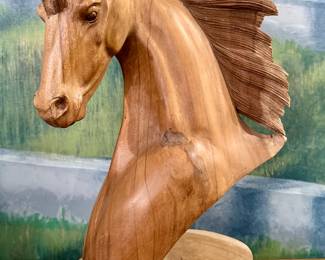 Carved Wood Horse