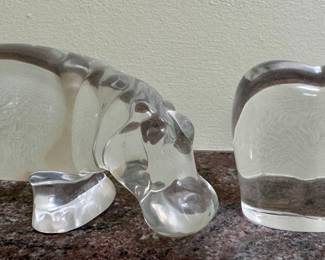 Baccarat Hippo & Elephant