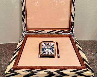Roger Dubuis 18K Rose Gold Golden Square Perpetual Calendar Watch 18/28 - Available for presale. Please call 774/922-2620.
