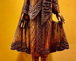 Carved Wood Buddha
