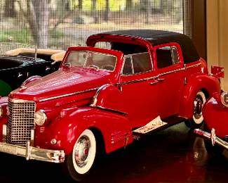 Model Cars - Here is a partial list of what is available: Packard Limo, Ford Model T Speedster, Chevrolet Woody, Model T Touring Sedan, Auburn Boattail Speedster, Lincoln Zephyr, Coca-Cola Truck