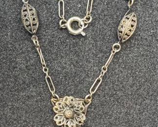 Antique Filigree Necklace