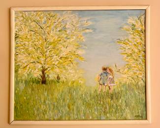 Oil on Board, Signed Esther Solomon