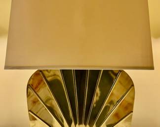 Art Deco Brass Lamp