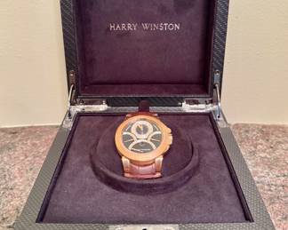 Harry Winston 18K Ocean Triple Retrograde Chronograph Automatic Watch - Available for presale. Please call 774/922-2620.