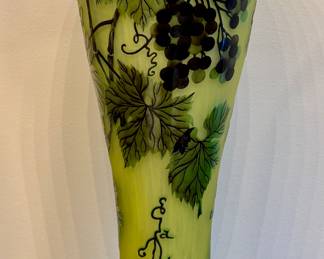 Galle Style Art Deco Vase