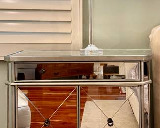 (2) Mirrored Nightstands