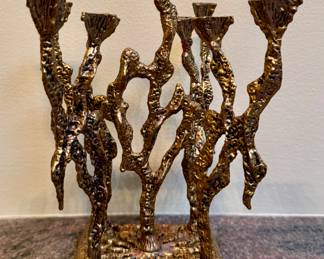 Vintage Brutalist Weinberg Menorah