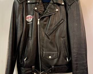 Hard Rock Cafe Leather Coat