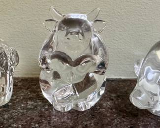 Steuben Art Glass Figurines