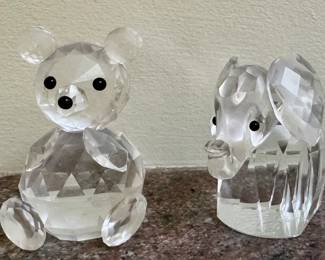 Swarovski Bear & Elephant