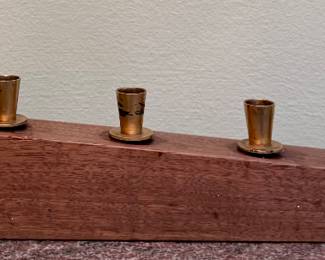 Paul Evans Walnut Menorah