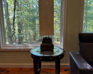 (2) Decorative Lamps with Linen Shades